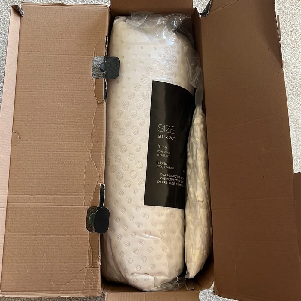 Brand New Cooling Memory Foam Pillow Side Stomach Back Sleeper Washable Bamboo